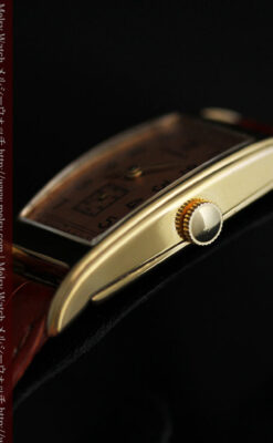 ロンジンのアンティーク腕時計【1939年製】ローズ色-W1465-13