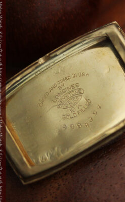 ロンジンのアンティーク腕時計【1939年製】ローズ色-W1465-15