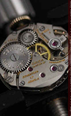 グリュエンの上品なメッシュバンドのアンティーク腕時計 【1950年頃】-W1466-12