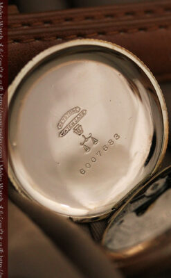 ウォルサムの金彩模様と細工バンドのアンティーク腕時計 【1898年製】-W1467-15