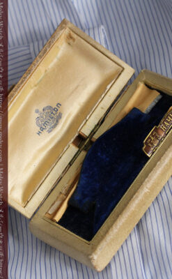 上品さが光る美しいハミルトンの金無垢アンティーク腕時計【1930年頃】箱付き-W1470-15