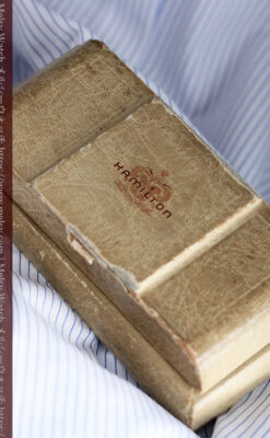 上品さが光る美しいハミルトンの金無垢アンティーク腕時計【1930年頃】箱付き-W1470-16