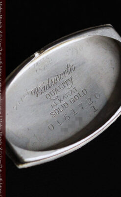 上品さが光る美しいハミルトンの金無垢アンティーク腕時計【1930年頃】箱付き-W1470-18