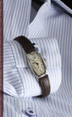 上品さが光る美しいハミルトンの金無垢アンティーク腕時計【1930年頃】箱付き-W1470-3