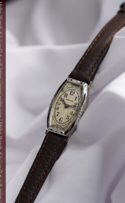 上品さが光る美しいハミルトンの金無垢アンティーク腕時計【1930年頃】箱付き-W1470-5