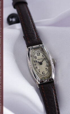 上品さが光る美しいハミルトンの金無垢アンティーク腕時計【1930年頃】箱付き-W1470-6