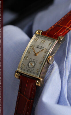 グリュエンの上品さと風格を備えるアンティーク腕時計【1940年頃】-W1471-10