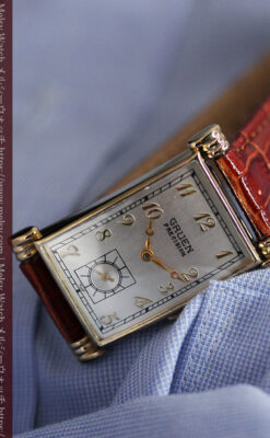 グリュエンの上品さと風格を備えるアンティーク腕時計【1940年頃】-W1471-12