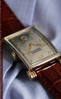 グリュエンの上品さと風格を備えるアンティーク腕時計【1940年頃】-W1471-6