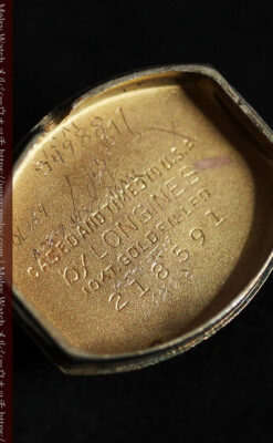 ジャガールクルトのローズ色の女性用アンティーク腕時計 【1940年頃】-W1473-15