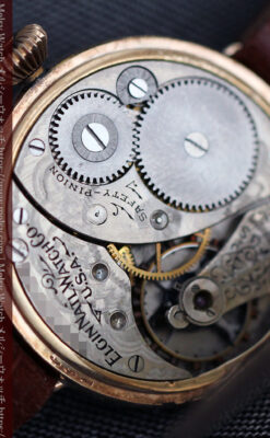 エルジン アンティーク腕時計 趣き深い青と銀の文字盤 【1904年製】-W1475-16