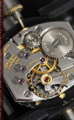 グリュエン アンティーク腕時計 蜘蛛・黒文字盤 【1950年頃】-W1478-17