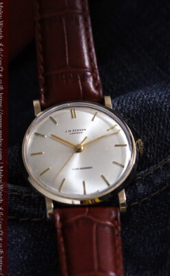 ベンソンの昭和レトロな金無垢アンティーク腕時計 【1967年頃】-W1483-10