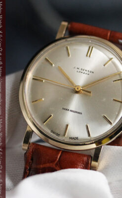 ベンソンの昭和レトロな金無垢アンティーク腕時計 【1967年頃】-W1483-11