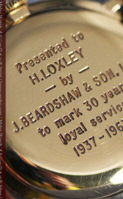 ベンソンの昭和レトロな金無垢アンティーク腕時計 【1967年頃】-W1483-14