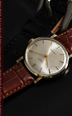 ベンソンの昭和レトロな金無垢アンティーク腕時計 【1967年頃】-W1483-3