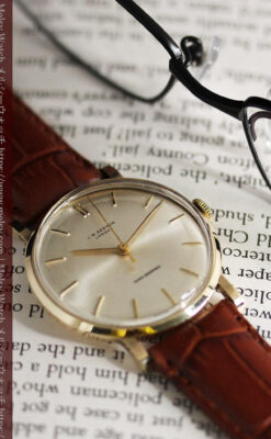 ベンソンの昭和レトロな金無垢アンティーク腕時計 【1967年頃】-W1483-4