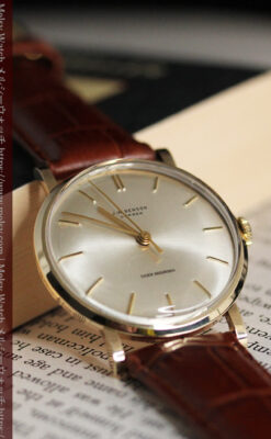 ベンソンの昭和レトロな金無垢アンティーク腕時計 【1967年頃】-W1483-6