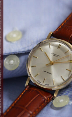 ベンソンの昭和レトロな金無垢アンティーク腕時計 【1967年頃】-W1483-8