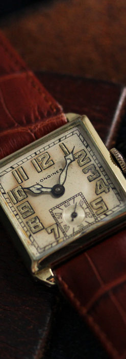 上質な枯れ具合を見せるロンジンの非常に味のあるアンティーク腕時計 【1926年製】-W1485-1