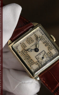 上質な枯れ具合を見せるロンジンの非常に味のあるアンティーク腕時計 【1926年製】-W1485-10