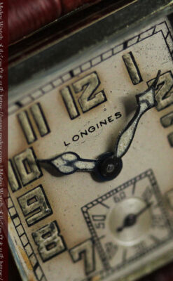 上質な枯れ具合を見せるロンジンの非常に味のあるアンティーク腕時計 【1926年製】-W1485-12