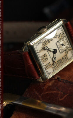 上質な枯れ具合を見せるロンジンの非常に味のあるアンティーク腕時計 【1926年製】-W1485-14