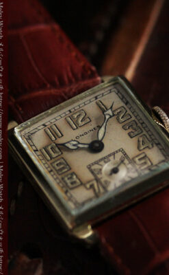 上質な枯れ具合を見せるロンジンの非常に味のあるアンティーク腕時計 【1926年製】-W1485-4