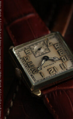 上質な枯れ具合を見せるロンジンの非常に味のあるアンティーク腕時計 【1926年製】-W1485-5