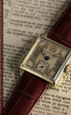 上質な枯れ具合を見せるロンジンの非常に味のあるアンティーク腕時計 【1926年製】-W1485-8