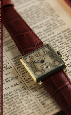 上質な枯れ具合を見せるロンジンの非常に味のあるアンティーク腕時計 【1926年製】-W1485-9