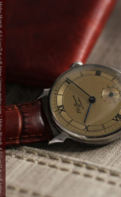 英国ベンソン 渋い深みのあるアンティーク腕時計 【1950年頃】-W1490-11