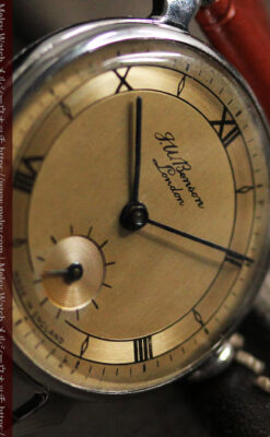 英国ベンソン 渋い深みのあるアンティーク腕時計 【1950年頃】-W1490-12