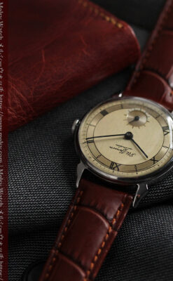 英国ベンソン 渋い深みのあるアンティーク腕時計 【1950年頃】-W1490-5