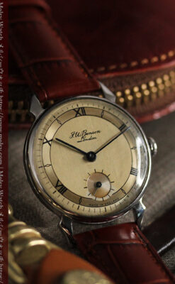 英国ベンソン 渋い深みのあるアンティーク腕時計 【1950年頃】-W1490-7