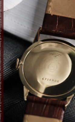 黒と金銀・ダイヤのコントラスト・ブローバのアンティーク腕時計 【1953年製】-W1493-14