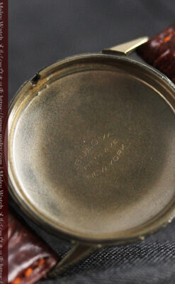 黒と金銀・ダイヤのコントラスト・ブローバのアンティーク腕時計 【1953年製】-W1493-15