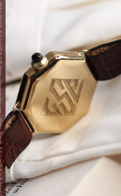 美しき古典 華あるグリュエンの女性用アンティーク腕時計 【1920年頃】-W1494-13