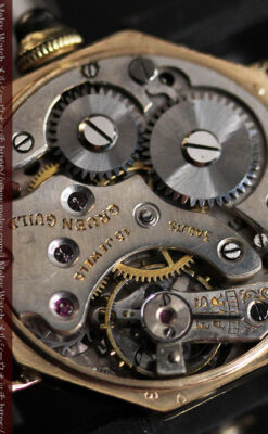 美しき古典 華あるグリュエンの女性用アンティーク腕時計 【1920年頃】-W1494-16