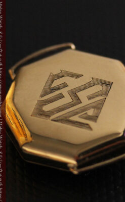 美しき古典 華あるグリュエンの女性用アンティーク腕時計 【1920年頃】-W1494-4