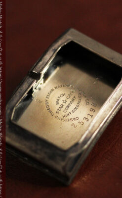 エルジン 装飾と曲線の美しいエレガントなアンティーク腕時計 【1937年製】-W1495-17