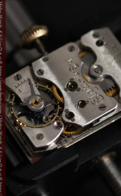 エルジン 装飾と曲線の美しいエレガントなアンティーク腕時計 【1937年製】-W1495-18