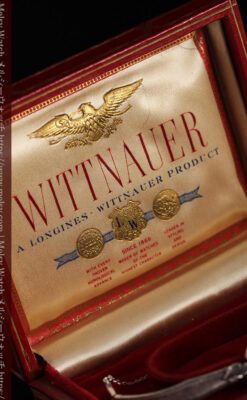 ウイットナーの艶やかな女性用アンティーク腕時計 【1950年頃】箱付き-W1497-13