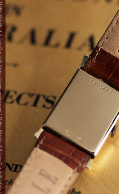 ブローバ 秀逸なデザインが光る金無垢アンティーク腕時計 【1953年製】-W1499-15