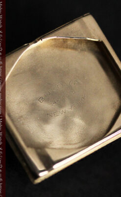 ブローバ 秀逸なデザインが光る金無垢アンティーク腕時計 【1953年製】-W1499-16