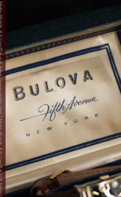 ブローバ 秀逸なデザインが光る金無垢アンティーク腕時計 【1953年製】-W1499-19