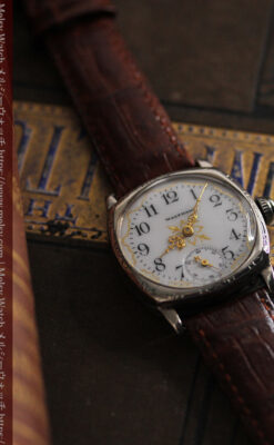 ウォルサムのアンティーク腕時計 十字が輝く金彩装飾 【1906年製】-W1500-1