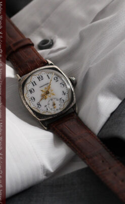 ウォルサムのアンティーク腕時計 十字が輝く金彩装飾 【1906年製】-W1500-13