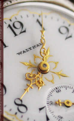ウォルサムのアンティーク腕時計 十字が輝く金彩装飾 【1906年製】-W1500-2