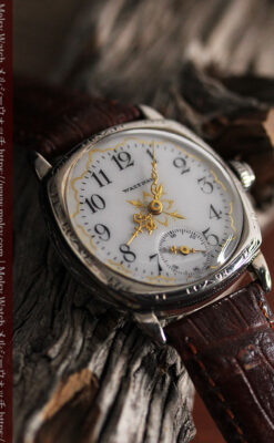 ウォルサムのアンティーク腕時計 十字が輝く金彩装飾 【1906年製】-W1500-3